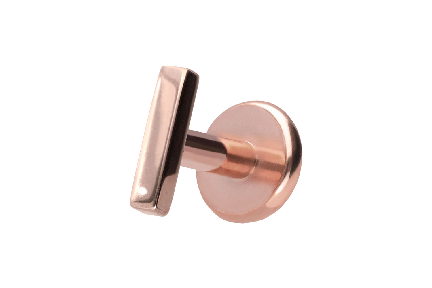 Titan Labret Piercing mit Push Fit BALKEN